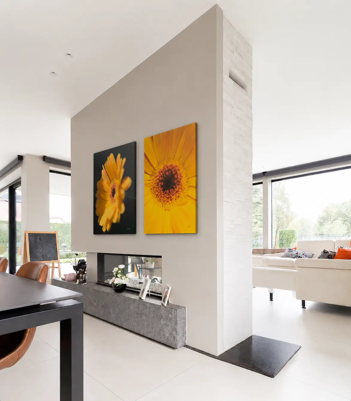 Interior with Charmeline artworks