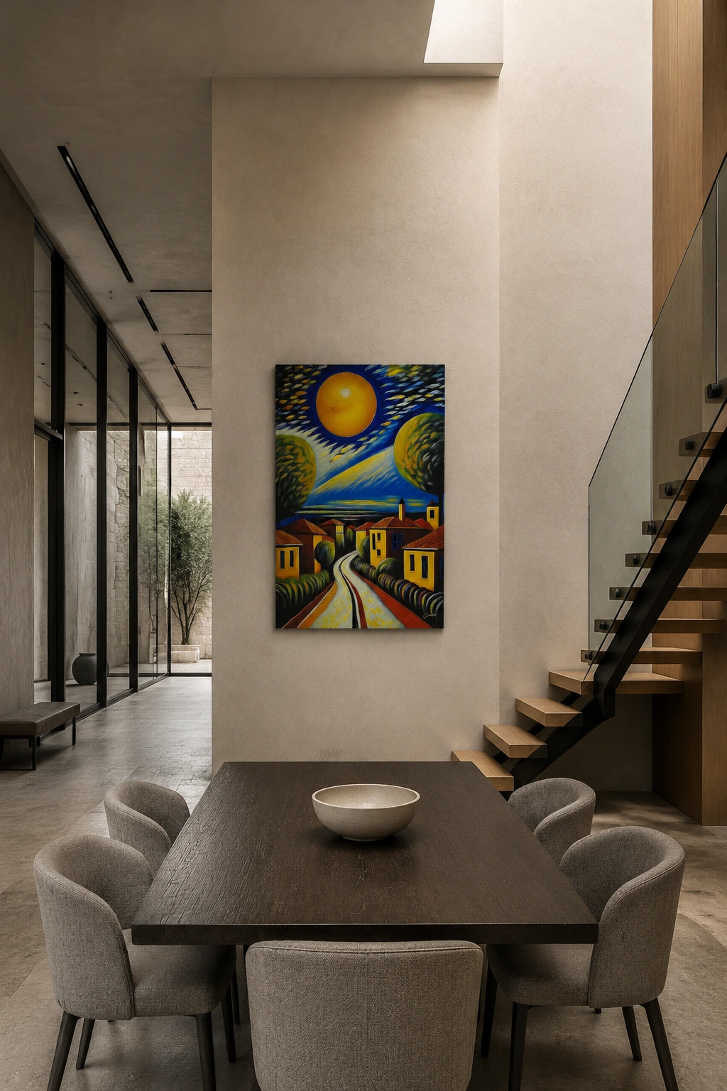 Large architectural living space