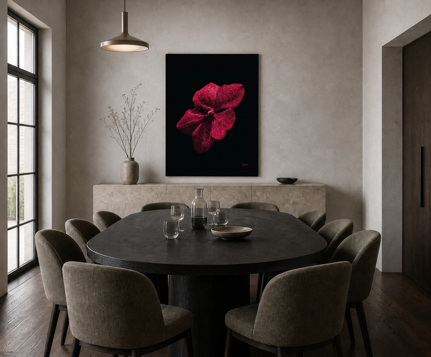 Gratitude by Charmeline in a dining space