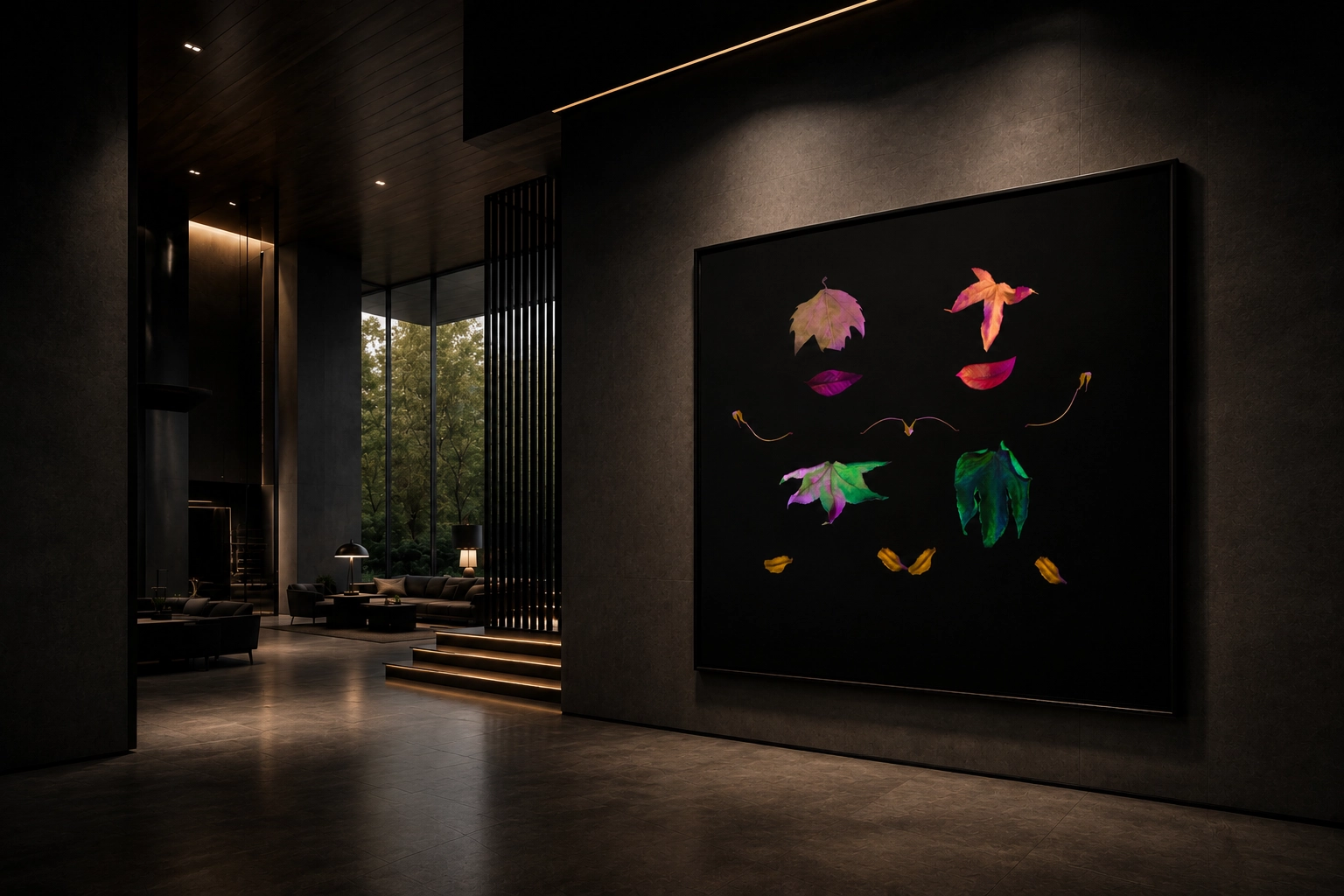 Charmeline artwork in architectural space
